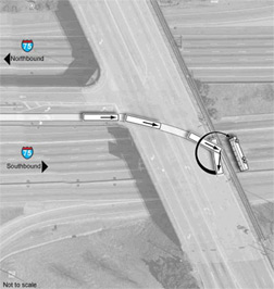 A diagram of the Bluffton bus crash. Click image to expand.