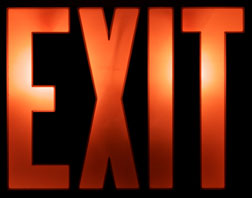 A classic American exit sign. Click image to expand.