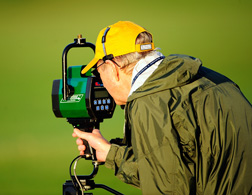 A ShotLink volunteer in action. Click image to expand.