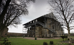 Rosslyn Chapel as seen from the southwest. Click image to expand.