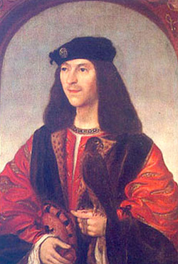 James IV, who's generally credited as Scotland's first Renaissance king, didn't assume the throne until four years after Rosslyn Chapel's founder died. Click image to expand.