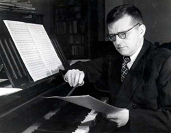 The Russian composer Dmitri Shostakovich. Click image to expand.