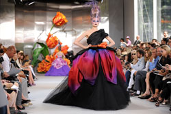 A model walks the runway during the Christian Dior Show in Paris. Click to expand image. 