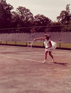 Victoria Heinicke (then Victoria Palmer) in action in the early 1960s. Click image to expand.