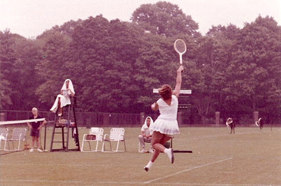 Victoria Heinicke (then Victoria Palmer) in action in the early 1960s. Click image to expand.