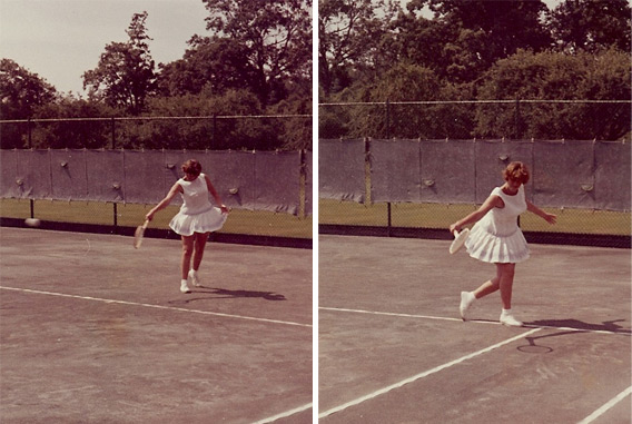 Victoria Heinicke (then Victoria Palmer) in action in the early 1960s. Click image to expand.