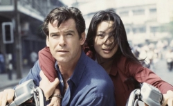 Pierce Brosnan and Michelle Yeoh in Tomorrow Never Dies