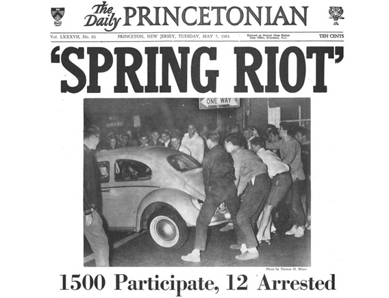 The front page of the The Daily Princetonian