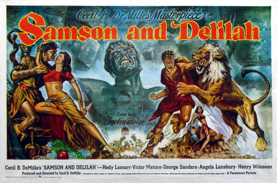 &quot;Samson and Delilah&quot; movie poster.