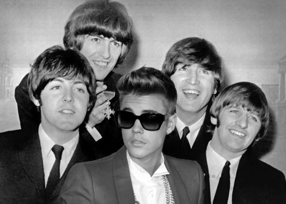 The Beatles and Justin Bieber