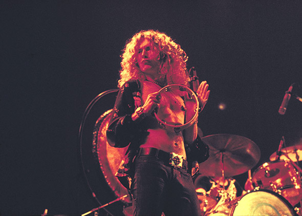 Led Zeppelin's Robert Plant, 1975.