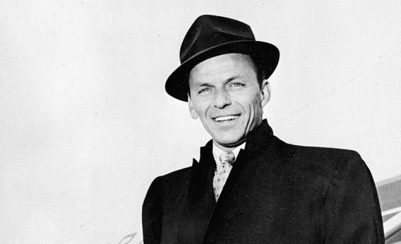Legendary US singer Frank Sinatra in April 1968 at Orly airport in Paris.