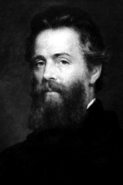 Etching of Joseph O. Eaton's portrait of Herman Melville.