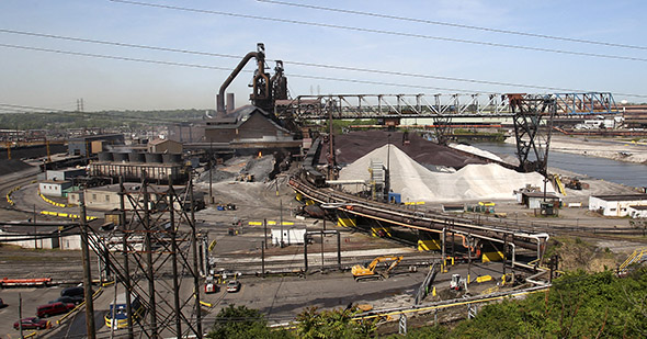 a steel mill in Cleveland.