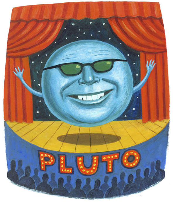 Pluto! Illustration by Charlie Powell