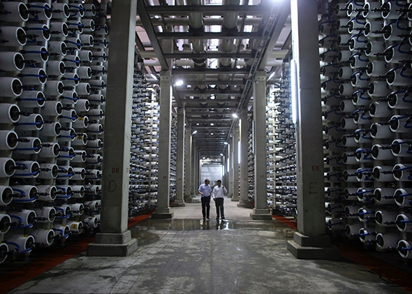 Hadera desalination plant. 