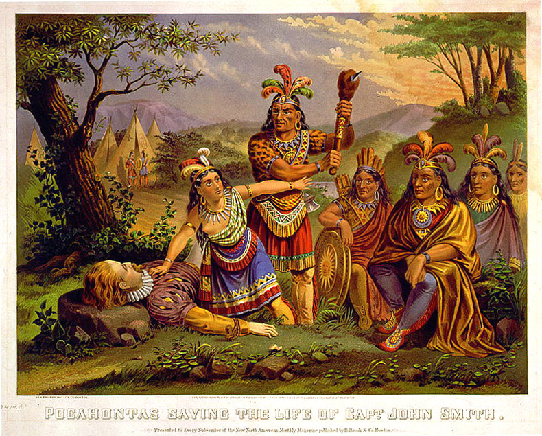 140617_SCI_Pocahontas_SavesJohnSmith Pocahontas saving the life of Capt. John Smith.