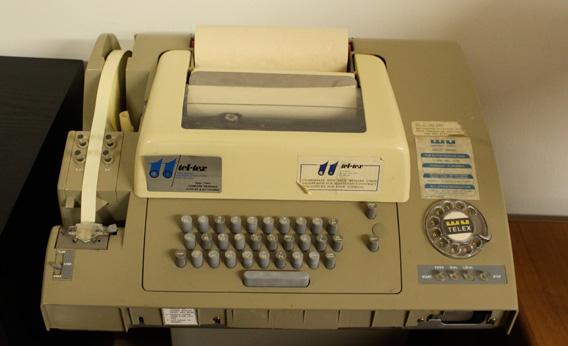 Telex machine.