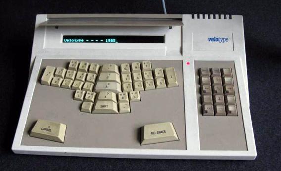 The electronic Velotype as produced in 1985.