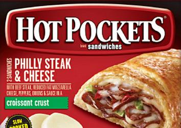 Philly Steak and Cheese Hot Pocket Sandwiches.