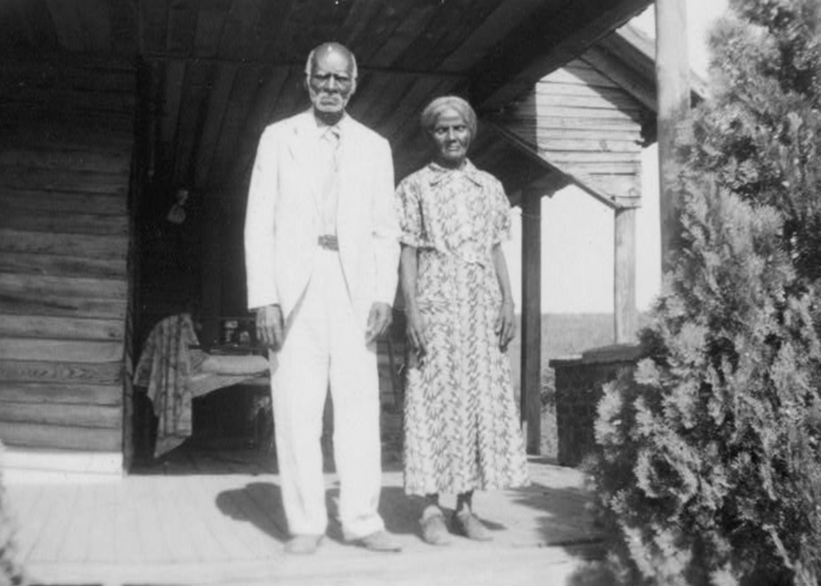 Anderson &amp; Minerva Edwards, ex-slaves, Marshall.