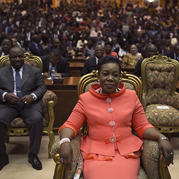 Interim Central African President Catherine Samba-Panza