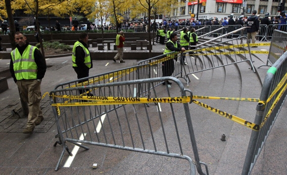 Occupy Wall Street Camp In Zuccotti Park Cleared By NYPD Over Night