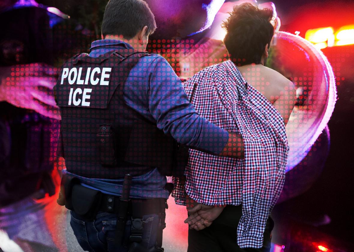 Photo illustration by Natalie Matthews-Ramo. Photos by Thinkstock, Lucy Nicholson/Reuters and U.S. Immigration and Customs Enforcement/Handout via Reuters.