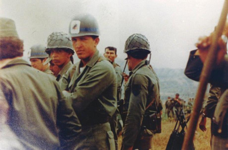 Venezuela's President Hugo Chavez is pictured during his army years, in this undated handout photo provided by Venezuela's Ministry of Information and Communication.