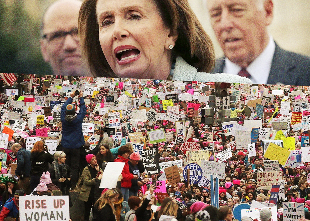 Photo illustration by Natalie Matthews-Ramo. Photos by Mario Tama/Getty Images and Alex Wong/Getty Images.