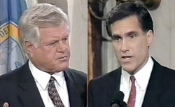 Ted Kennedy debates Romney in 1994.