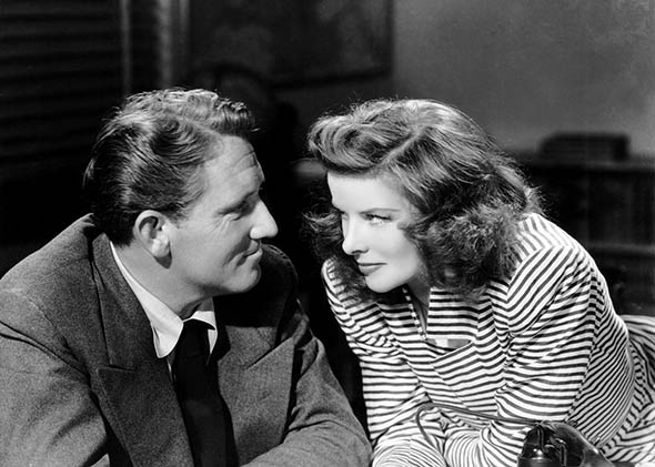 Spencer Tracy and Katharine Hepburn in Woman of the Year, 1942.