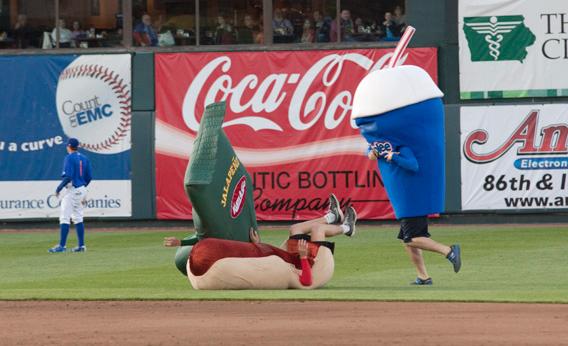 The Iowa Cubs' Kum & Go "Go, Go, Go" Race, Des Moines, Iowa. The Iowa Cubs' Kum & Go "Go, Go, Go" Race, Des Moines, Iowa.