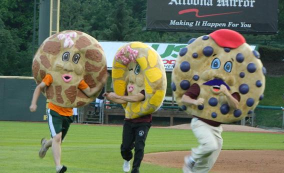 The Altoona Curve Panera Bread Bagel Race, Altoona, Pa. 