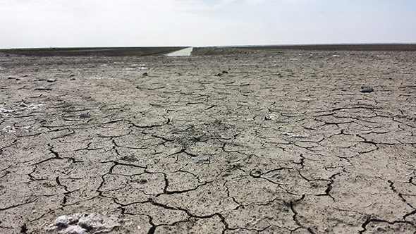 What remains of Tulare Lake, once the biggest freshwater lake west of the Mississippi.&#8203;
