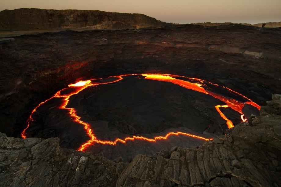 Erta Ale, Ethiopia's "Smoking Mountain," is Home to Two Lava Lakes