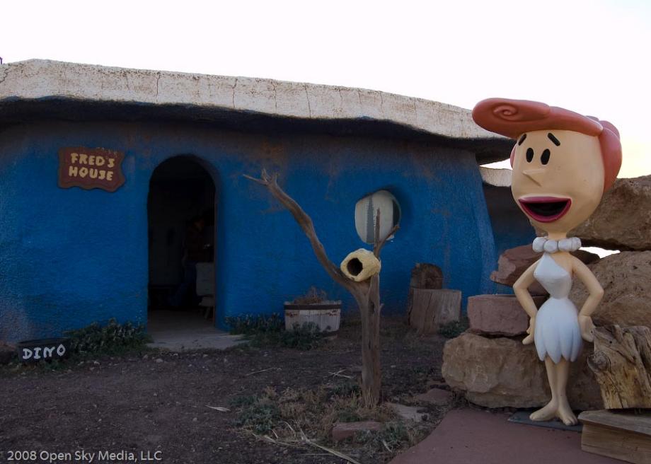 Bedrock City in Arizona is the run down home of the Flintstones