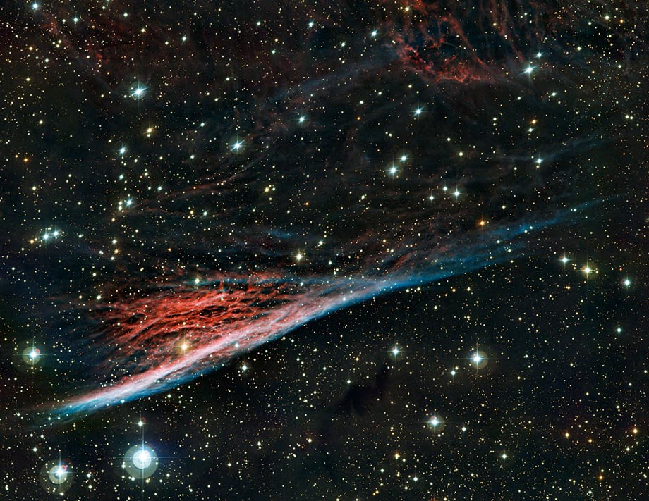 The Pencil Nebula, a strangely shaped leftover from a vast explosion