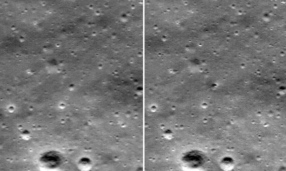 new crater on the Moon