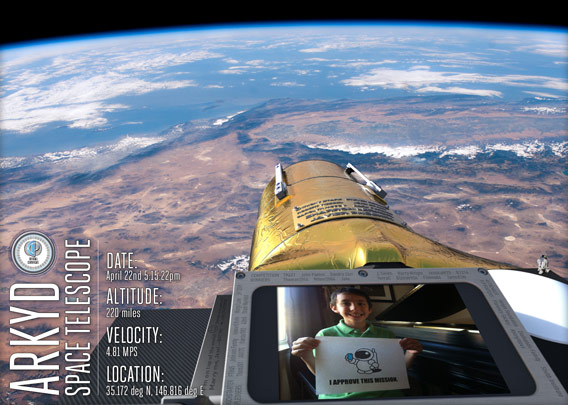 ARKYD space selfie