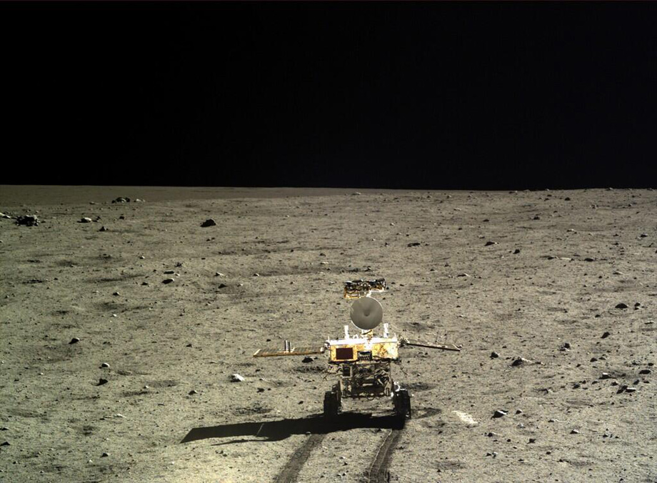 China's rover Yutu on the Moon