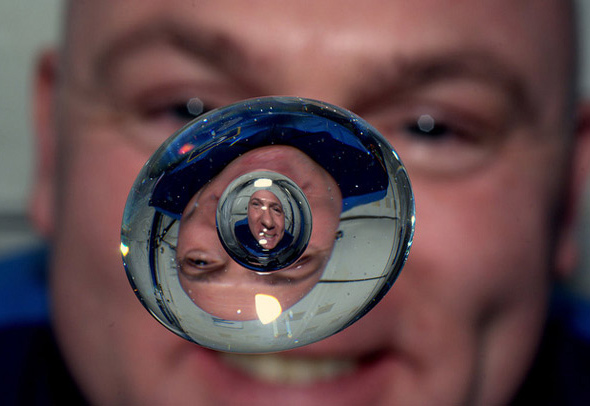 Andre&eacute; Kuipers and water drop