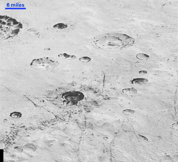 Pluto craters