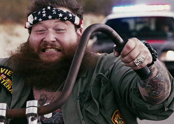 Action Bronson in the &quot;Easy Rider&quot; video