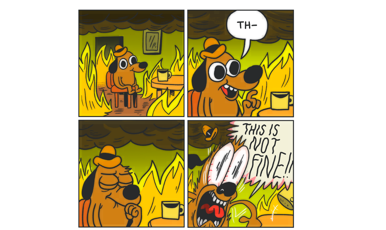 This is fine картинка