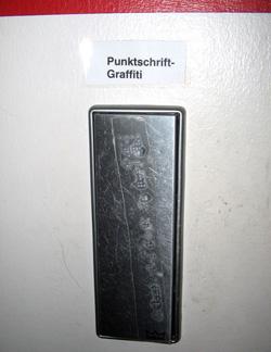 German braille graffiti