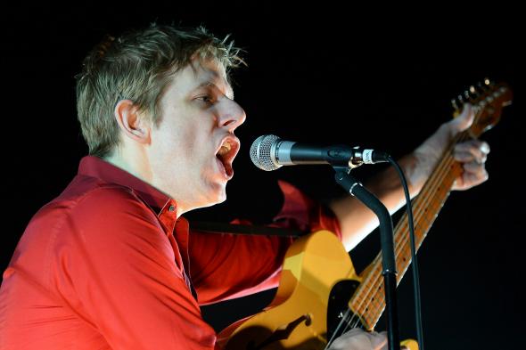 451296966-singer-guitarist-britt-daniel-of-spoon-performs-as-the Singer-songwriter Britt Daniel of Spoon, one of America's best rock bands