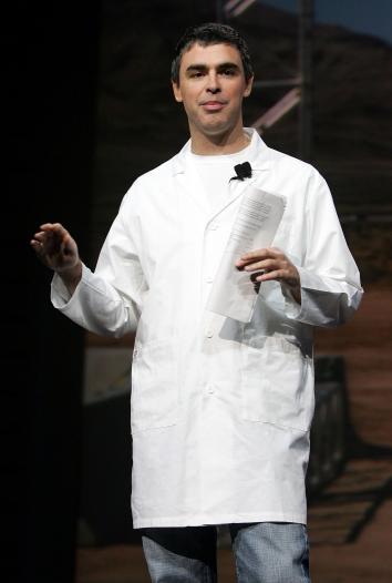 Larry Page at the International Consumer Electronics Show in 2006 in Las Vegas.