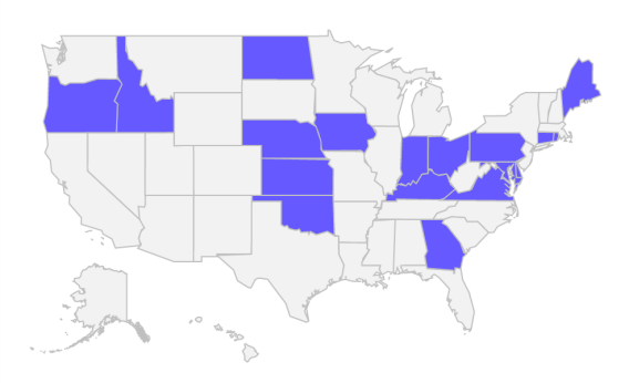 Boring states of america