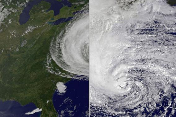 Hurricane Sandy vs. Hurricane Irene